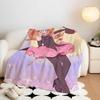 Anime S-Saint T-Tail Throw Flannel Throw Blanket, Lightweight Cozy, Durable Washable cute Cool