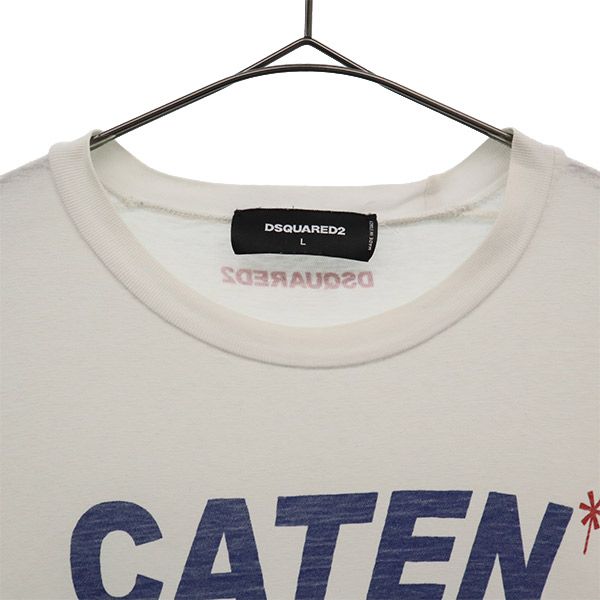 DSQUARED2 made in Italy Print Short sleeve T-shirt L white Men's Used