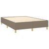 Maison Exclusive - Sommier à lattes de lit avec matelas Taupe 140x190 cm Tissu