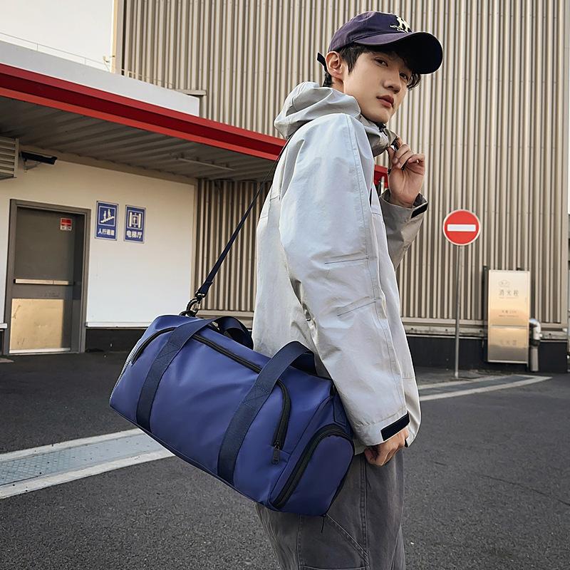 Sports Gym Bag Dry and Wet Separation Gym Special Bag One Shoulder Crossbody Bag Oxford Cloth Waterproof Travel Bag