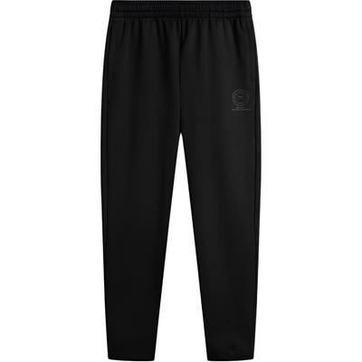 Sport Trend Serie Lässig Minimalistisch Einfarbige Bequeme Vielseitige Schnürung Bedruckte Gestrickte Sporthosen Herren Hosen Schwarz AKLV767-1