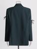Summer 2026 Women's Casual Blazer with 3D Bow Patchwork Design