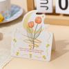 10pcs Handwriting Message Card Bouquet Series Greeting Card Exquisite   Happy Birthday