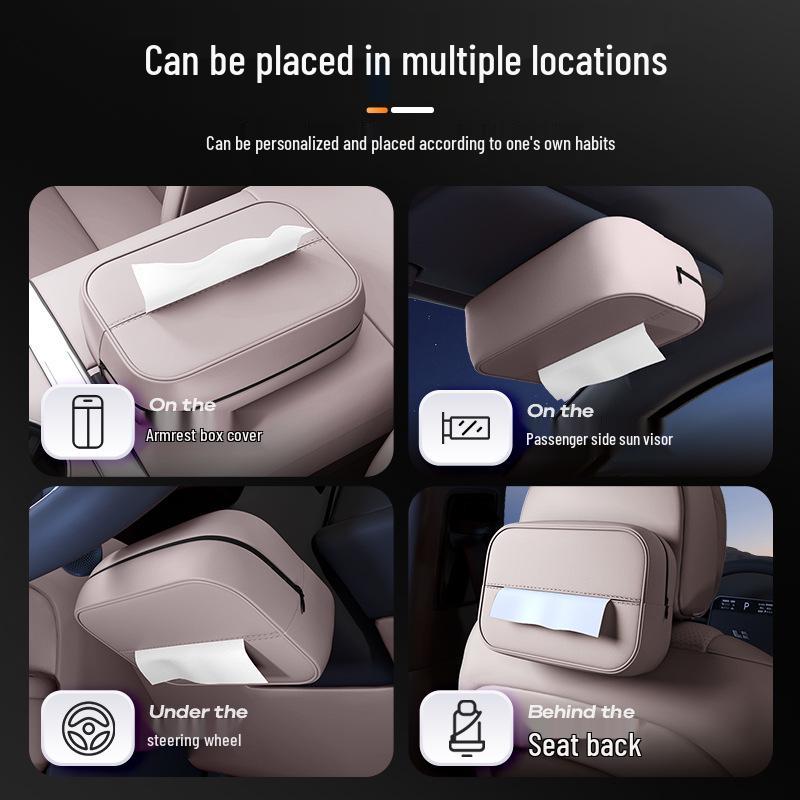 AION Car Tissue Box for 25 Models: Seat Back Hanging and Center Console Interior Accessory
