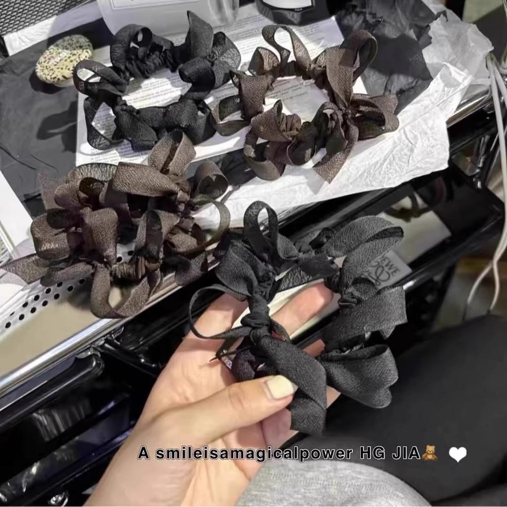 Chouchou à nœud pour chignonFemme Attache CheveuxBandeau Tout-en-un Fleur pour Cheveux Élastique Cheveux Accessoire Cheveux