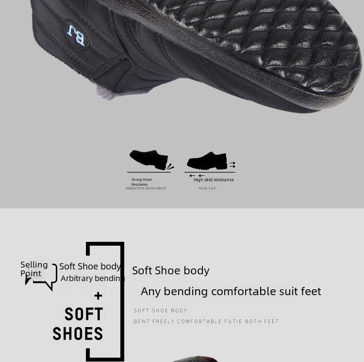 Unisex Wasserdichte Baumwoll-Schneestiefel: Große Größe, Plüschgefüttert, Rutschfest, Modisches Winter-Schuhwerk für Paare