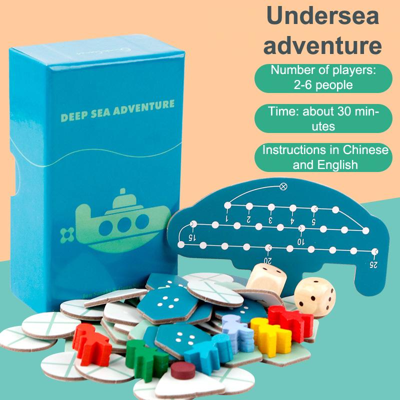 Deep Sea Adventure Board Games Family Party Game Card Fun Card Game Toys Friends Interaction Toy Treasure Hunt Cards Games