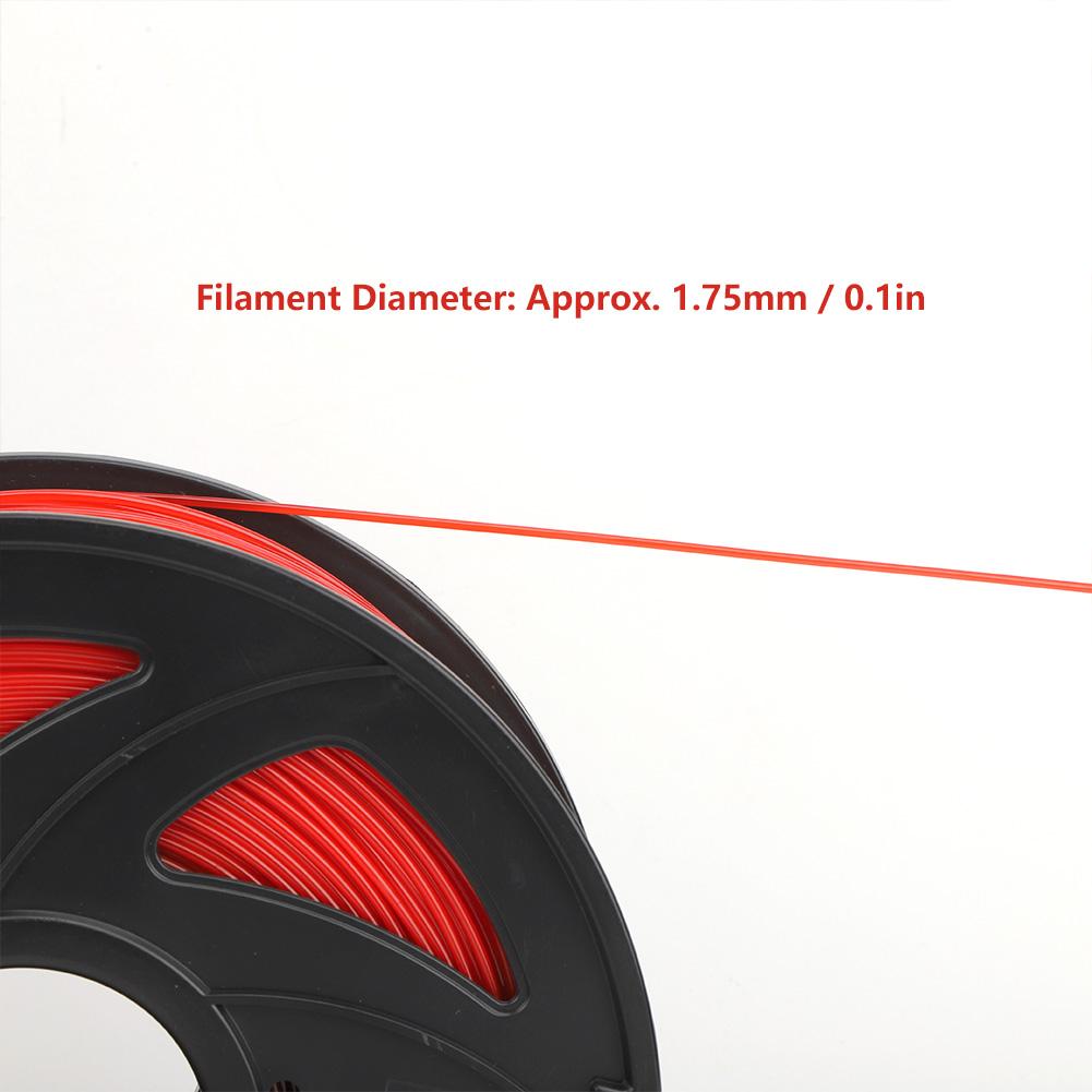 3D Printer Filament Long PLA Red Printing Material Print Consumables 1.75mm 1KG