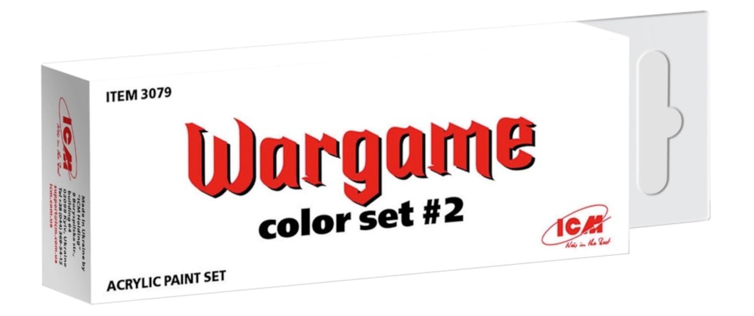 

Набор акриловых красок ICM Wargame Color для моделей 3079 (6 цветов)