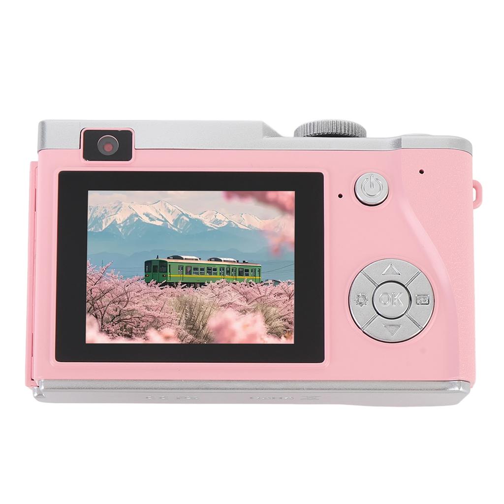 Digital Camera 2.4inch IPS Screen 4K 64MP 16X Digital Zoom Fill Light Anti Shake Compact Camera for Travel Webcam 64GB