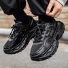 Men's shoes spring and summer breathable versatile casual dad shoes men's thick-soled heightening Darth Vader sneakers