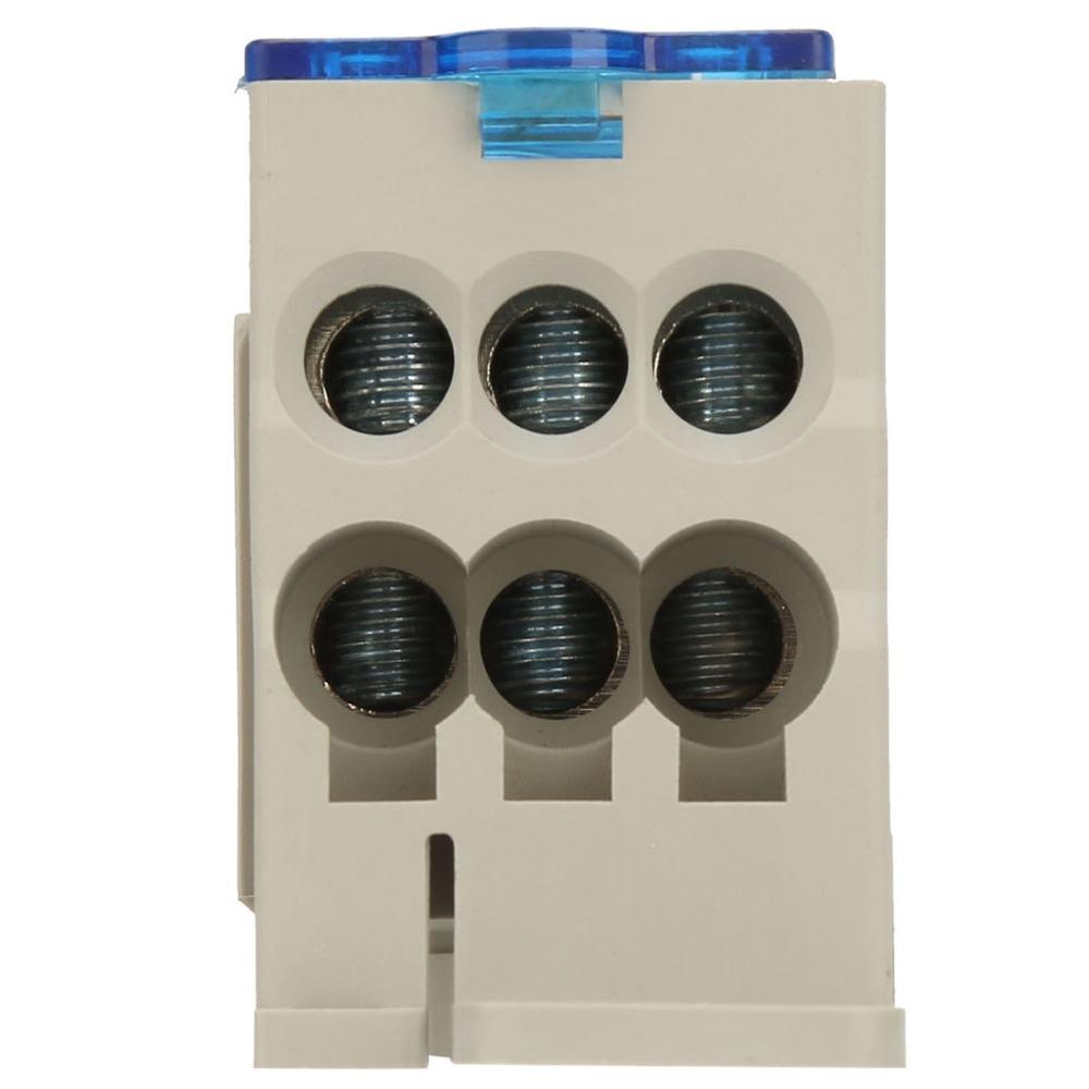 Brass Conductor Terminal Block Distribution Box Blue Junction Box  Power Distribution Cabinets