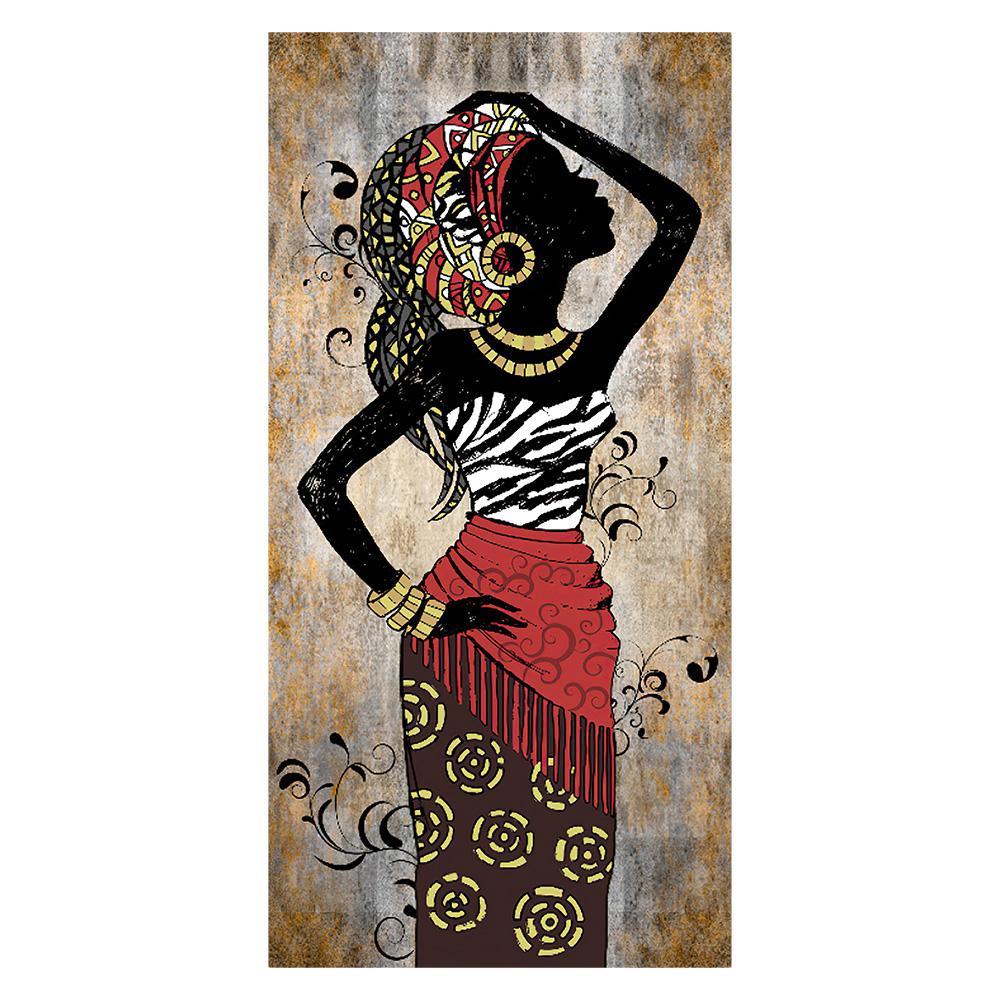 Afrikanische Schwarze Frau Leinwandmalerei Vintage Wandkunst Figuren Drucke Für Wohnzimmer Zuhause Raum Wand Dekorative Bilder