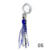 6-Piece Resin Soft Lure Set-Large Octopus Skirt Squid-Style Baits for Trolling Boat Fishing & Sea Angling Tuna Lure Hooks