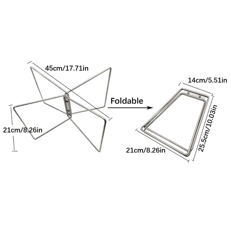 Camping Foldable Metal Stand Portable Metal Luggage Rack Ice Box Holder Coolers Stand for Outdoor Picnics Fishing