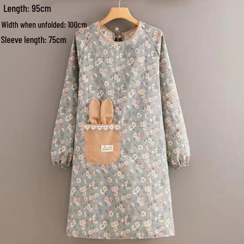 Waterproof Long-Sleeve Apron with Wipeable Hands