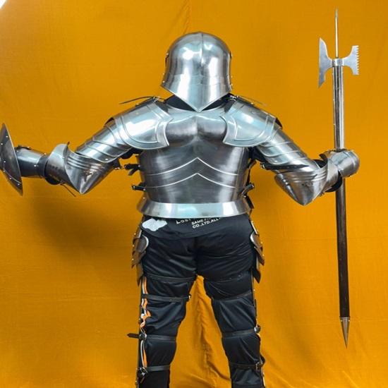 Rikomer Premium Steel Full Body Armor Ultimate Medieval Wearable Suit for , Cosplay  Combat