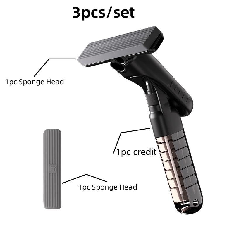 

Mini Mop Self-Squeeze Spray Wiping Mop Folding Home Cleaning Mops Floor Washing Mops Desk Window Car Clean Tool Kitchen Bathroom чорний