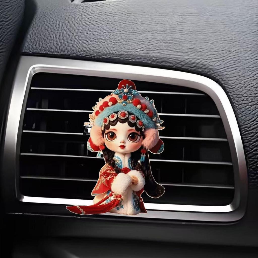 Cross-Border Acrylic Car Air Vent Clip: Fairy Card Slot Aromatherapy Perfume Kit