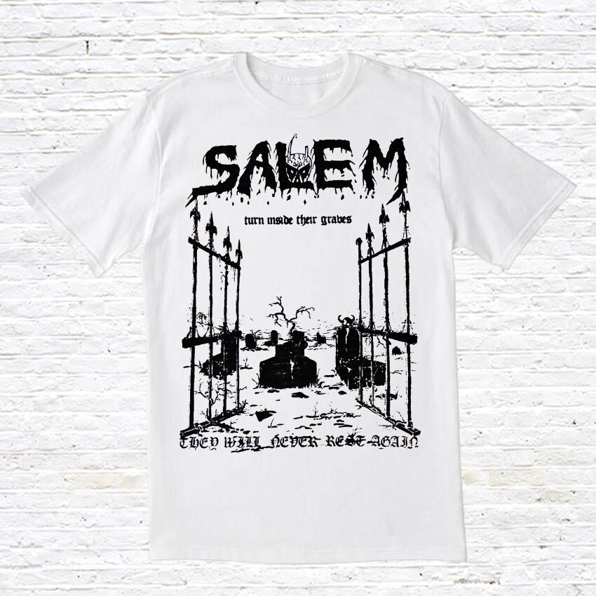 

Salem #039;Turn Inside Their Graves#039; TShirt Unisex T-Shirt XL