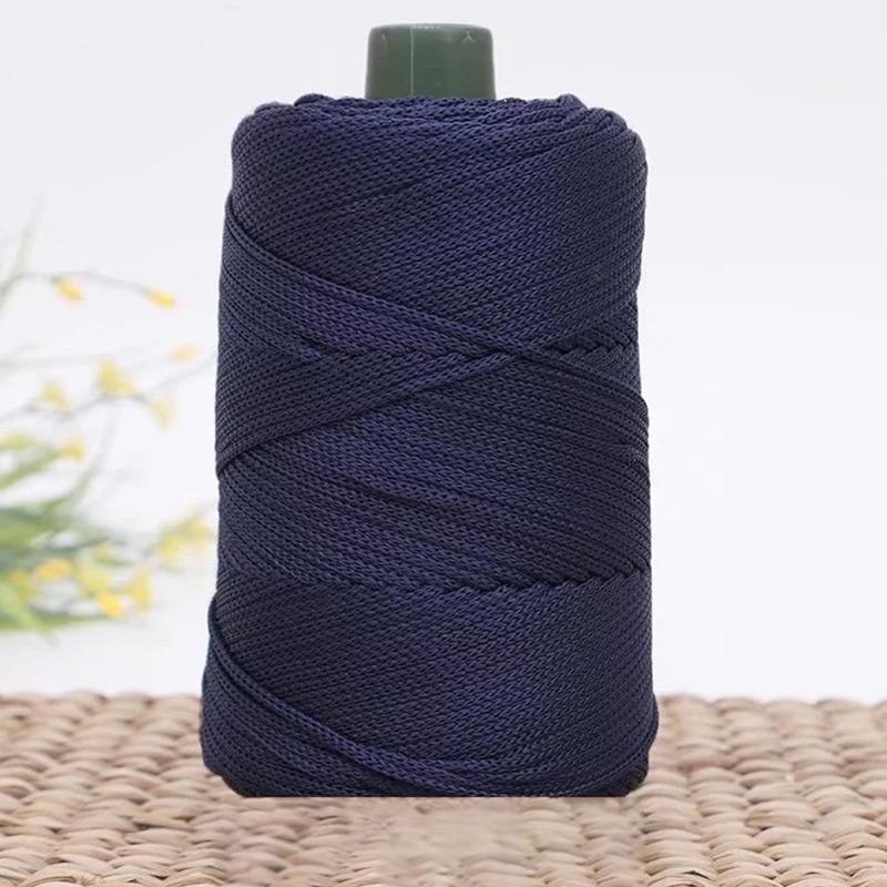 Summer Crochet Yarn Ice Rope 3mm Thread for Hand Knitting Bag Sun Hats Shoes Woven DIY Hook Cushion Silk Medium Thick about 200m