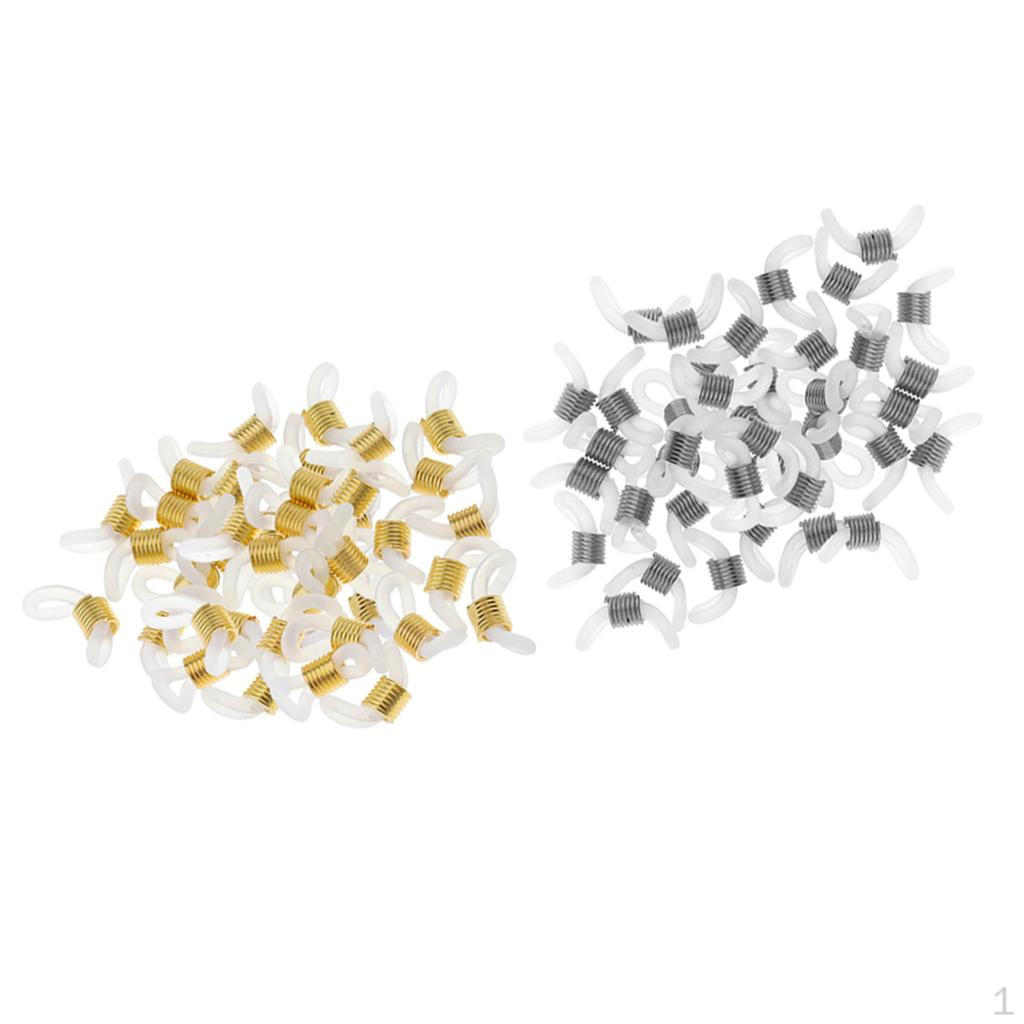 

100 шт. прозрачные петли для концов шнурков для очков