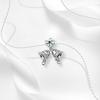 Christmas Charms 925 Silver Santa Claus Snowman Bell Moose Sled Pendant Metal Beads Cute Necklaces DIY Jewelry Gif