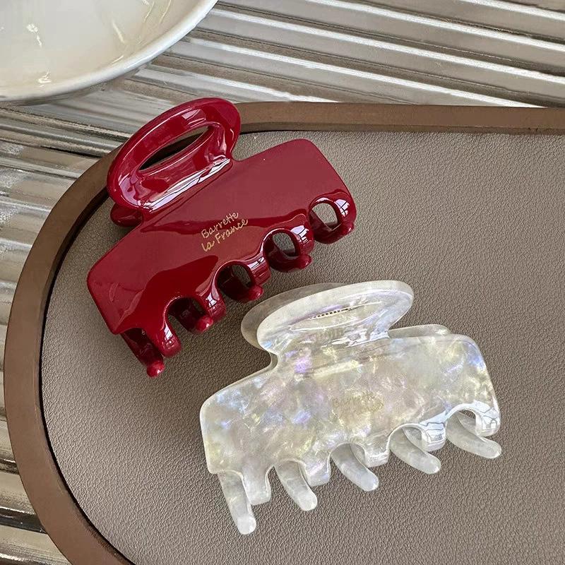 Acetate Hair Claw New Retro Korean Large Crab Hair Clips Shark Clip Simple Hairpin Fashion Hair Accessories for Woman and Girls