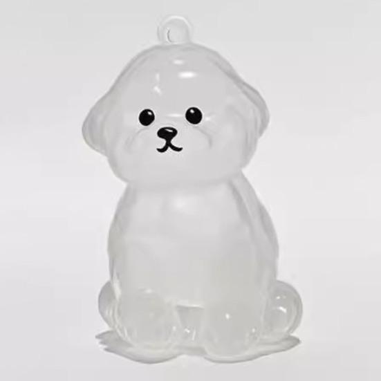 Pet Hair Memorial Keychain Pet Hair Preservation Bottle Transparent Synthetic Resin Engraved Pet Memory Jar