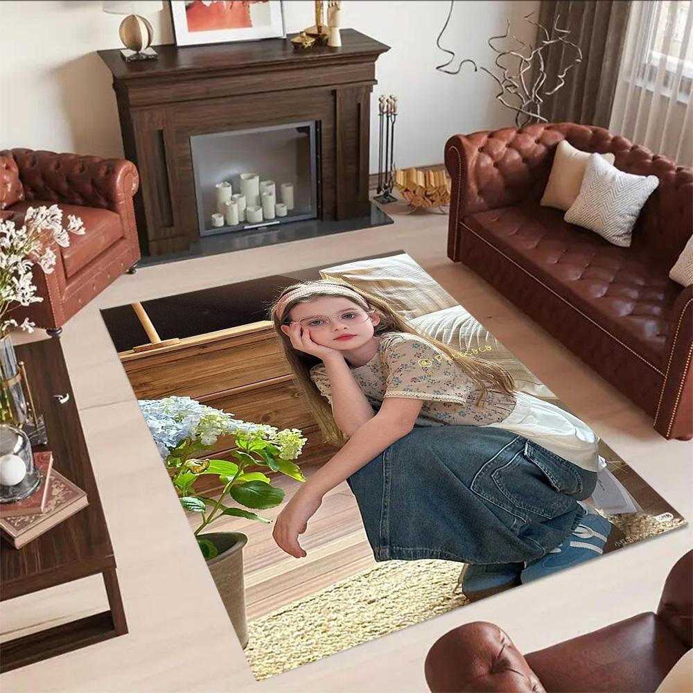 Customize Image Customize Your Photo Floor Rug Office Rug Suitable for Entryway Decorate Room Playrooms Living Rooms Anti-slip Rug Office Home Decor