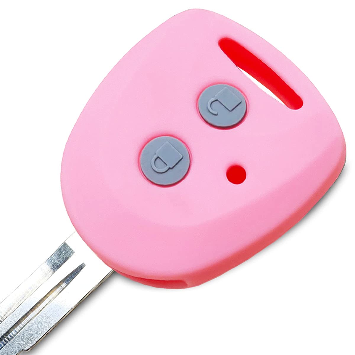 

Силиконовый чехол для ключа-брелока с 2 кнопками для автомобилей / легких автомобилей Daihatsu / Toyota розовый