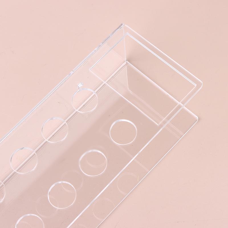 1Pc Acrylic Marker Pen Holder With 10 Slots - Wall-Mounted Dry Erase Storage Rack Classic Design Pen Holder Suitable For Office