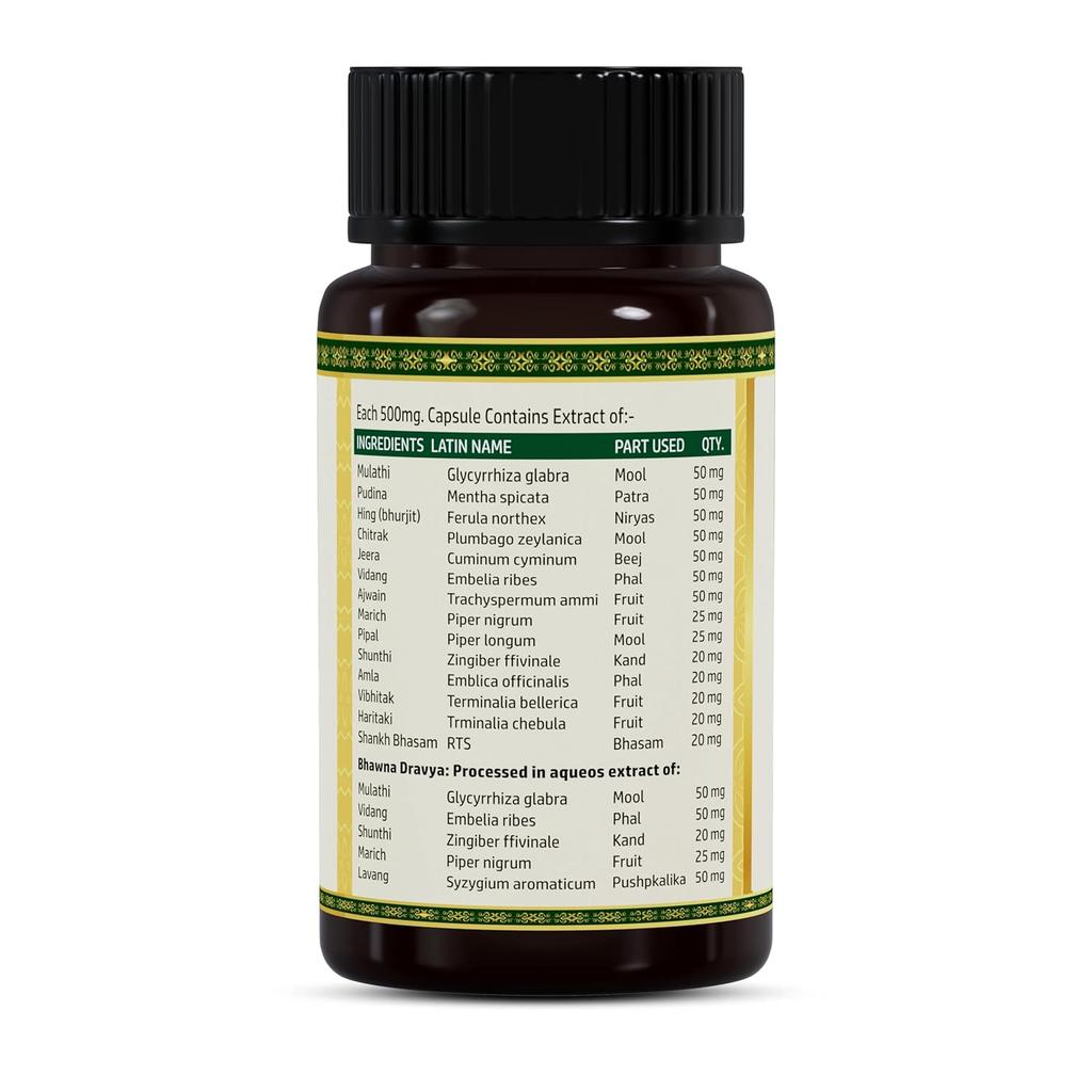 Jeena Sikho Amalpit Nashak Herbal Wellness Capsules With Jeera Pudina Hing Ayurvedic Digestive Care 60 Capsules