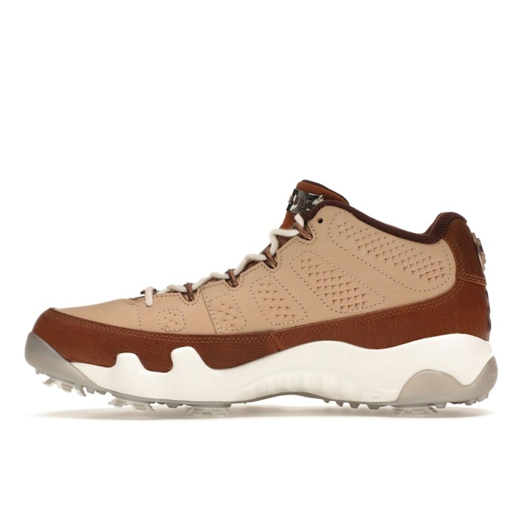 Happy Life Wood X Air Jordan 9 Low Golf Woodgrain Men Sneakers Brown Hemp Earth FN6929-200