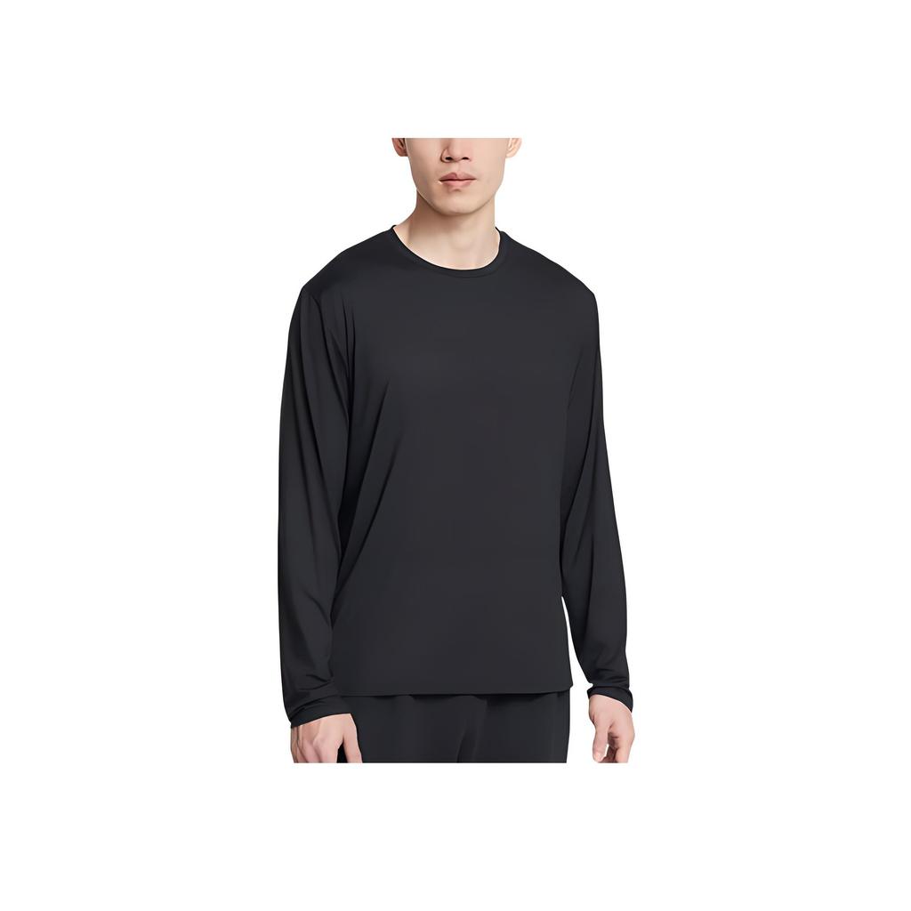Under Armour Motion Comfortable Round Neck Pullover Sweat-Wicking Breathable Long Sleeve T-Shirt Men T-Shirts Black 1387390-001