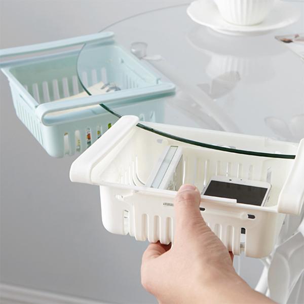 Sertare extensibile pentru frigider Strat distanțier proaspăt Suport de depozitare reglabil extensibil Organizator frigider sertar coș