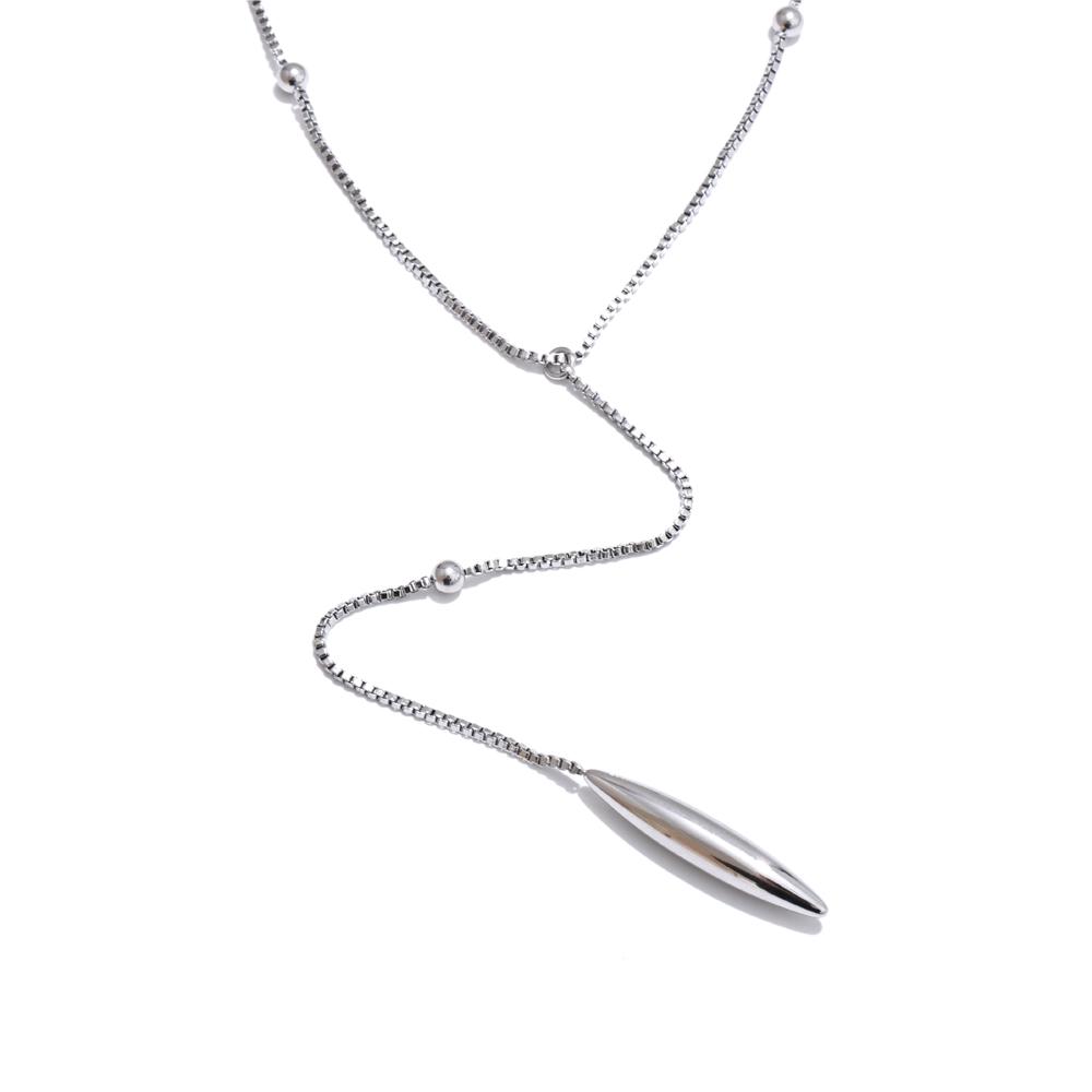 Yhpup Waterproof Sexy Fashion Stainless Steel Chain with a Pendant Drop Attractive Golden Necklace Water Resistant Jewelry Gift