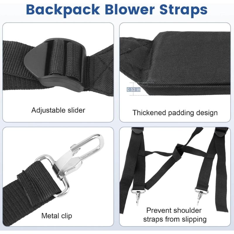 Leaves Blower Shoulder Straps Adjustable Support System 511758401 Backpack Blower Shoulder Straps for Multiple Model