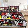3pcs Disney Series Mickey Minnie Bedding Set 1 Soft Quilt Cover + 2 Pillowcases, Machine Washable Suitable for All SeasonsS029