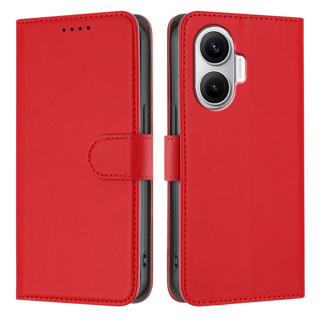 For Xiaomi Redmi Turbo 4 Pro 5G/Xiaomi Poco F7 5G Leather Case Solid Color Phone Cover with Wallet