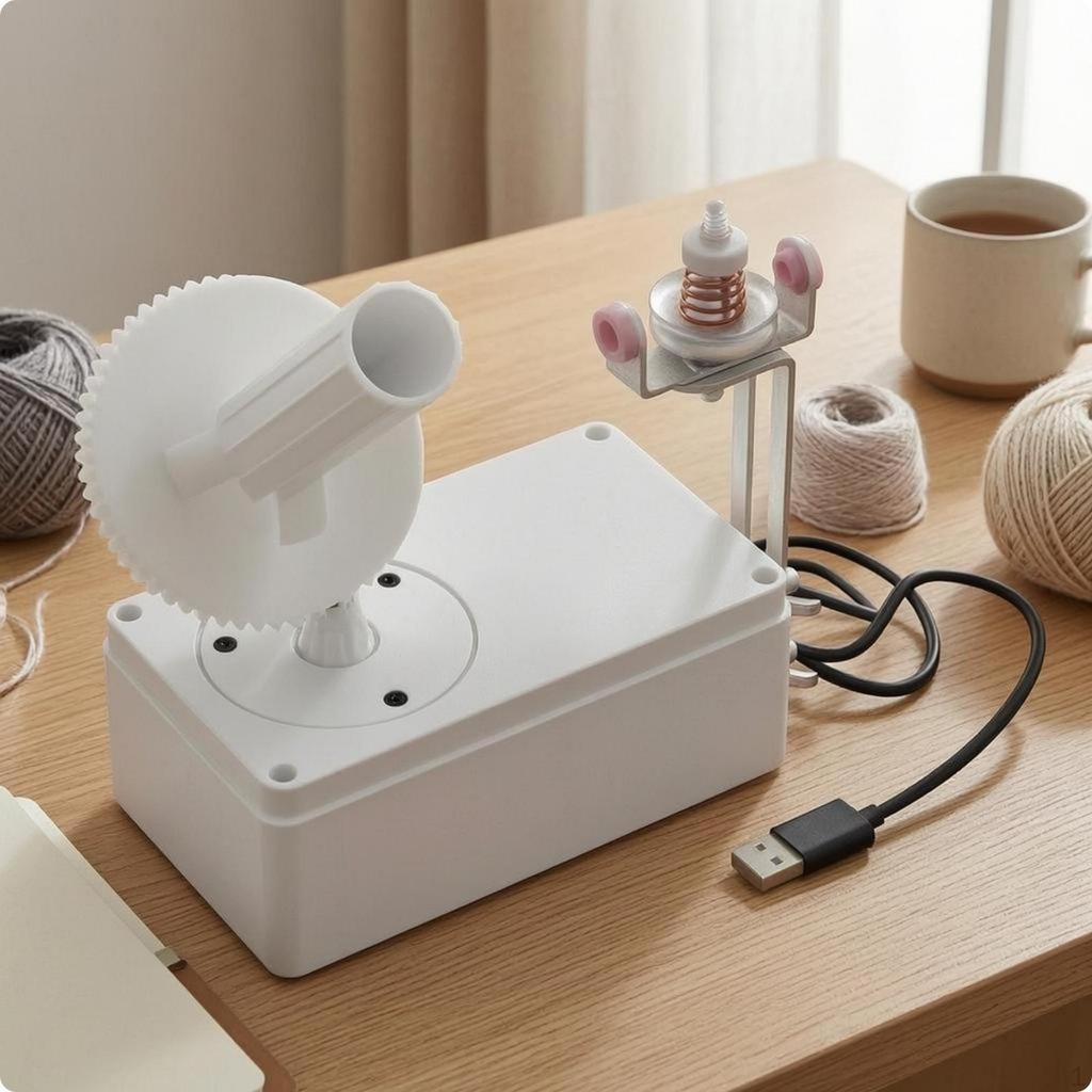Automatic Yarn Winding Machine USB Winder Pads Adjustable Speed