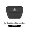 Car Trapezoidal Seat Gap Organizer PU Leather Storage Box Auto Accessories For VW R Scirocco Jetta Beetle Golf Passat TiguanSZ2