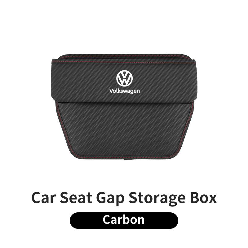 Car Trapezoidal Seat Gap Organizer PU Leather Storage Box Auto Accessories For VW R Scirocco Jetta Beetle Golf Passat TiguanSZ2
