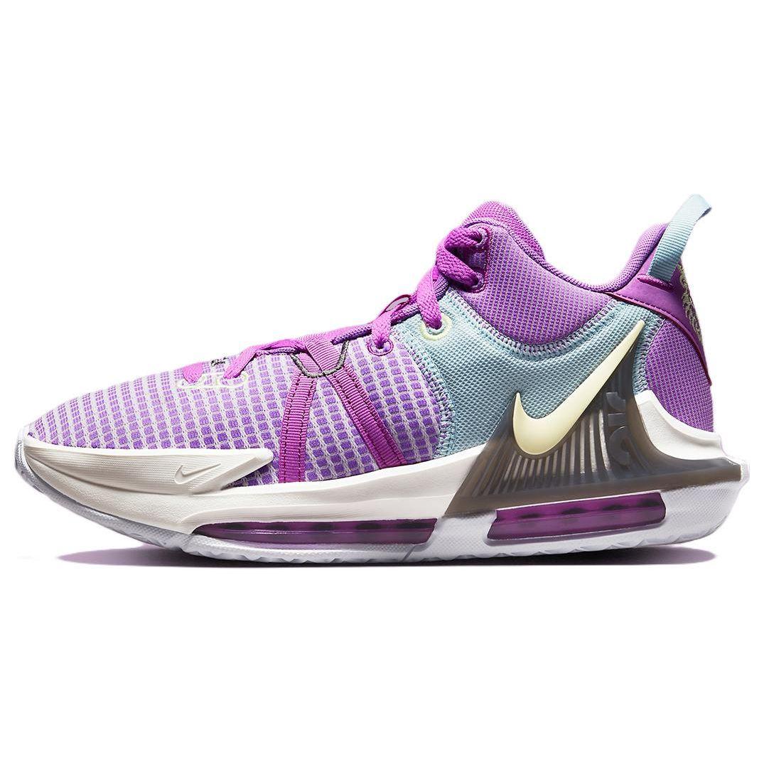 

Nike LeBron Witness 7 Fuchsia Dream Men Sneakers Purple Sail White DM1123-500 44.5