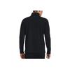 Under Armour Solid 1/4 Zip Training Slim Fit Long Sleeve T-Shirt Men Tops Black 1379673-001