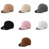 Women Man New Lamb Wool Solid Color Baseball Cap Outdoor Travel Camp Casual Unisex Duck Tongue Hat