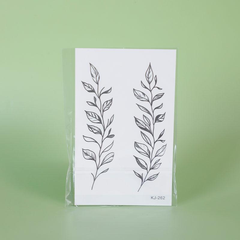 1Pc Leaf Armband Waterproof Temporary Tattoo Stickers, Long-lasting Waterproof for One To Two Weeks, For Arm, Leg.