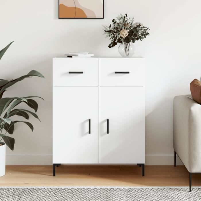 VidaXL Buffet blanc 69,5x34x90 cm bois d'ingénierie 827980