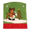 Chair 3d Christmas Cover Home Dining Seat Decor Party Reindeer Santa Snowman