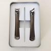 High-Grade Portable Stainless Steel Nail Clipper Set with Flat & Angled Edges for Ingrown & Thick Nails In Gift Box